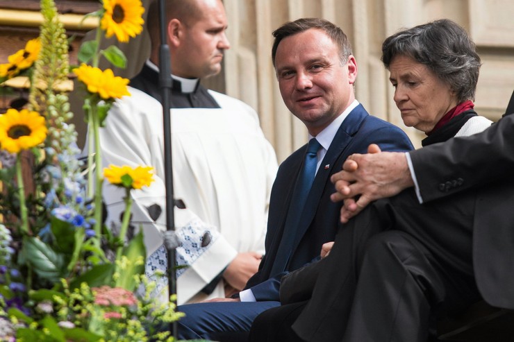 Andrzej Duda na uroczystości Bożego Ciała