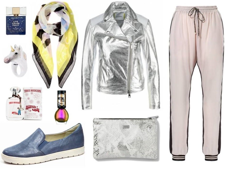 Buty - Caprice/caprice.pl, kopertówka- antbag by ania/antbags.pl, spodnie – Cristina Effe/ cristinaeffe.com, kurtka – Iceberg/e-catwalk.pl, szal - TK Maxx/tkmaxx.com
