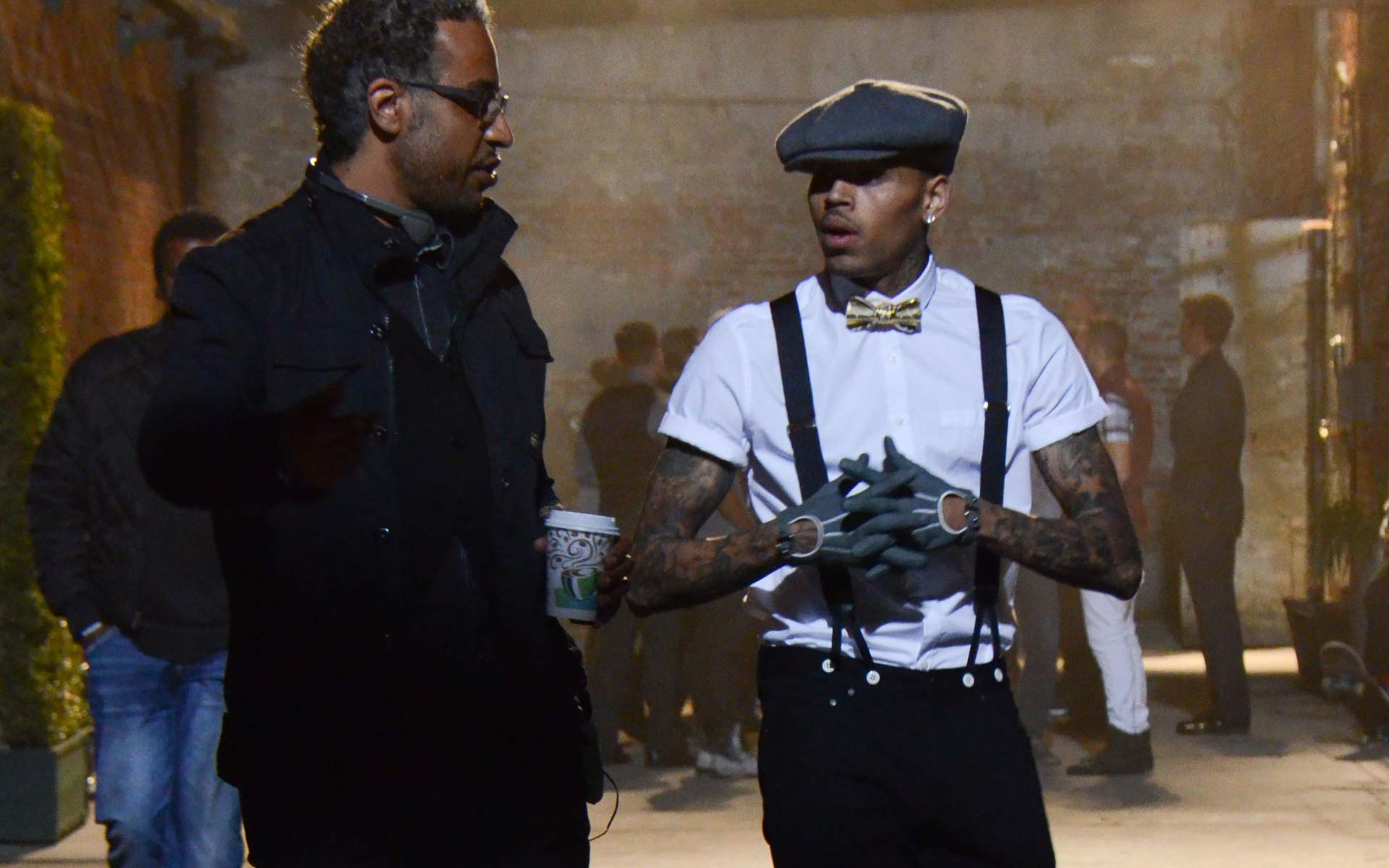 Chris Brown na planie