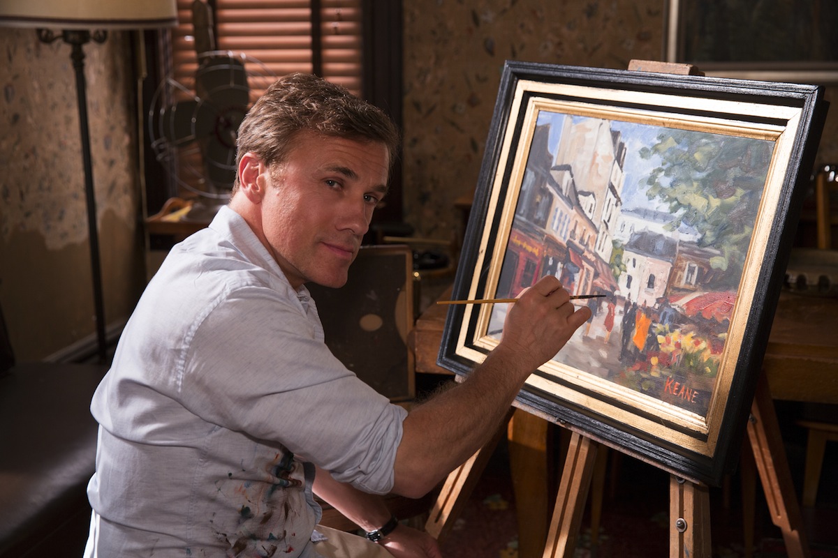 Christoph Waltz jako malarz-oszust Walter Keane, który przywłaszczył sobie prace żony
