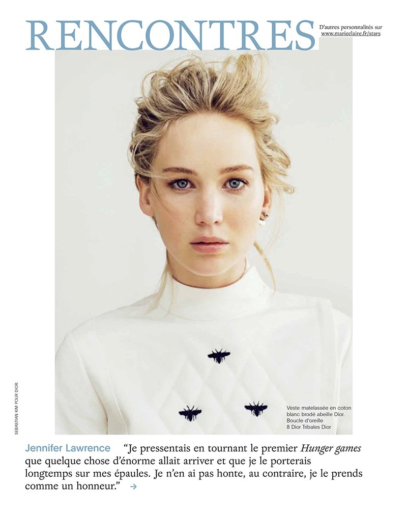 Jennifer Lawrence dla "Marie Claire"