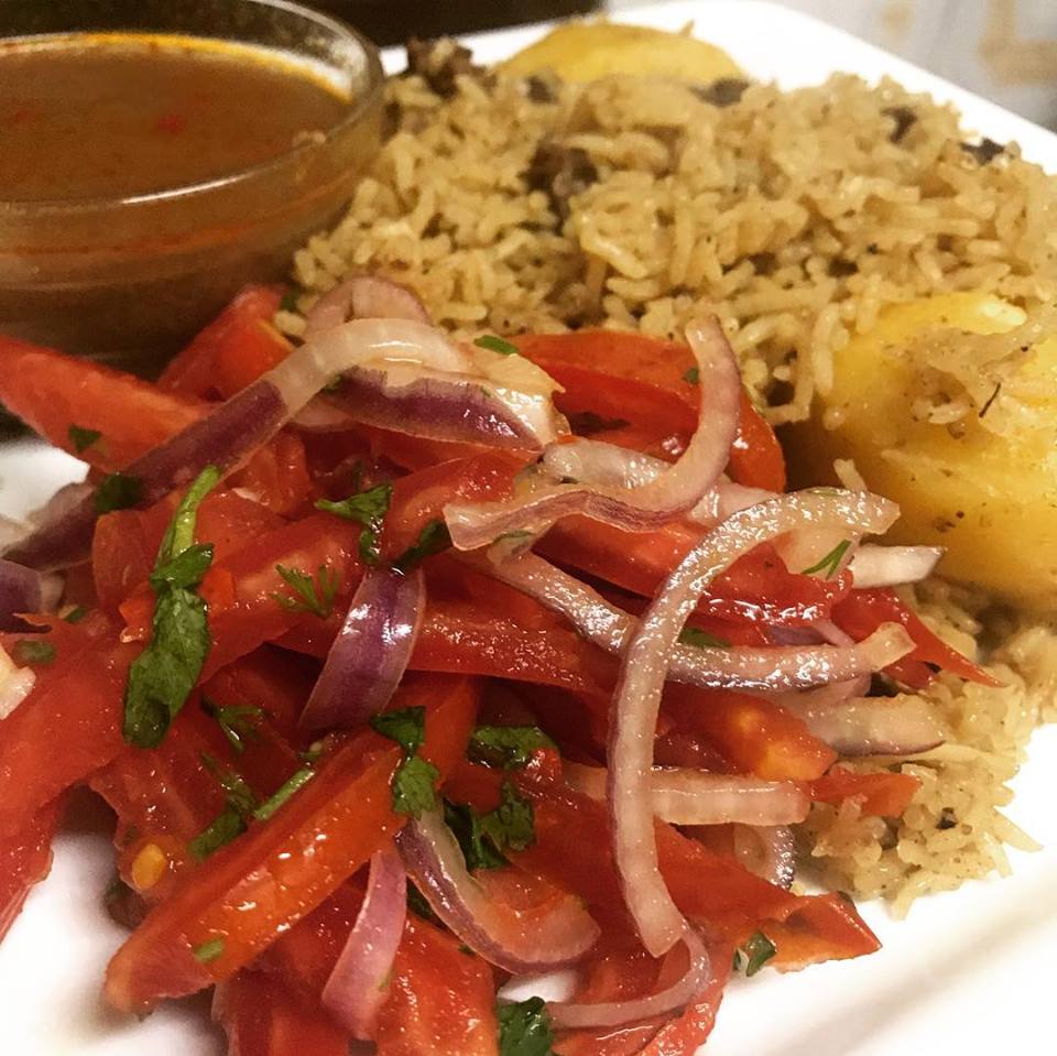 Pilau with Kachumbari (Kui's Kitchen)