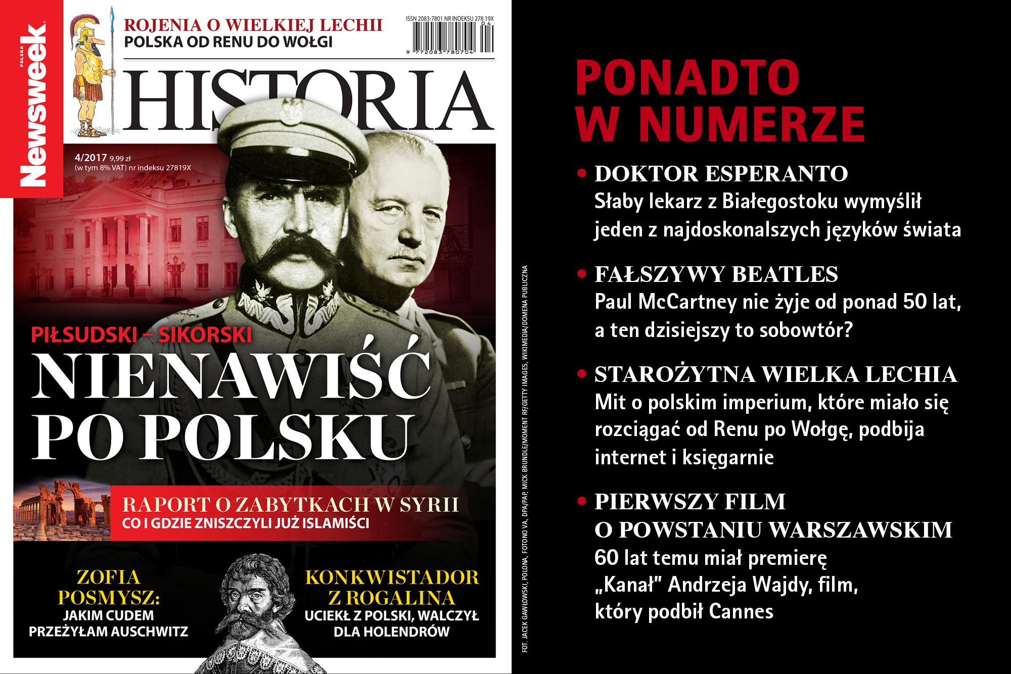 newsweek historia 4/2017 Józef Piłsudski Władysław Sikorski