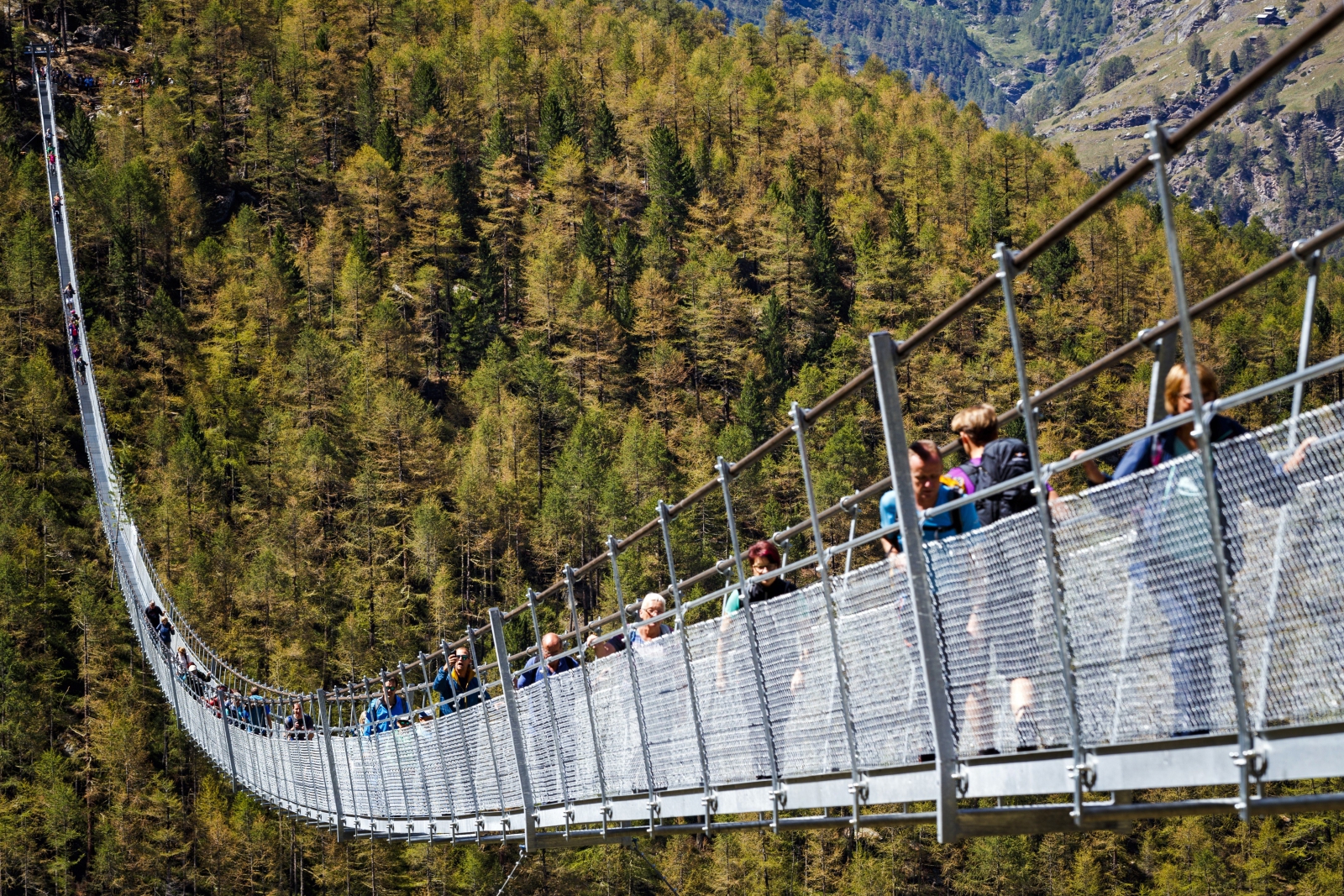Najdłuższy na świecie most wiszący dla pieszych w Zermatt 3