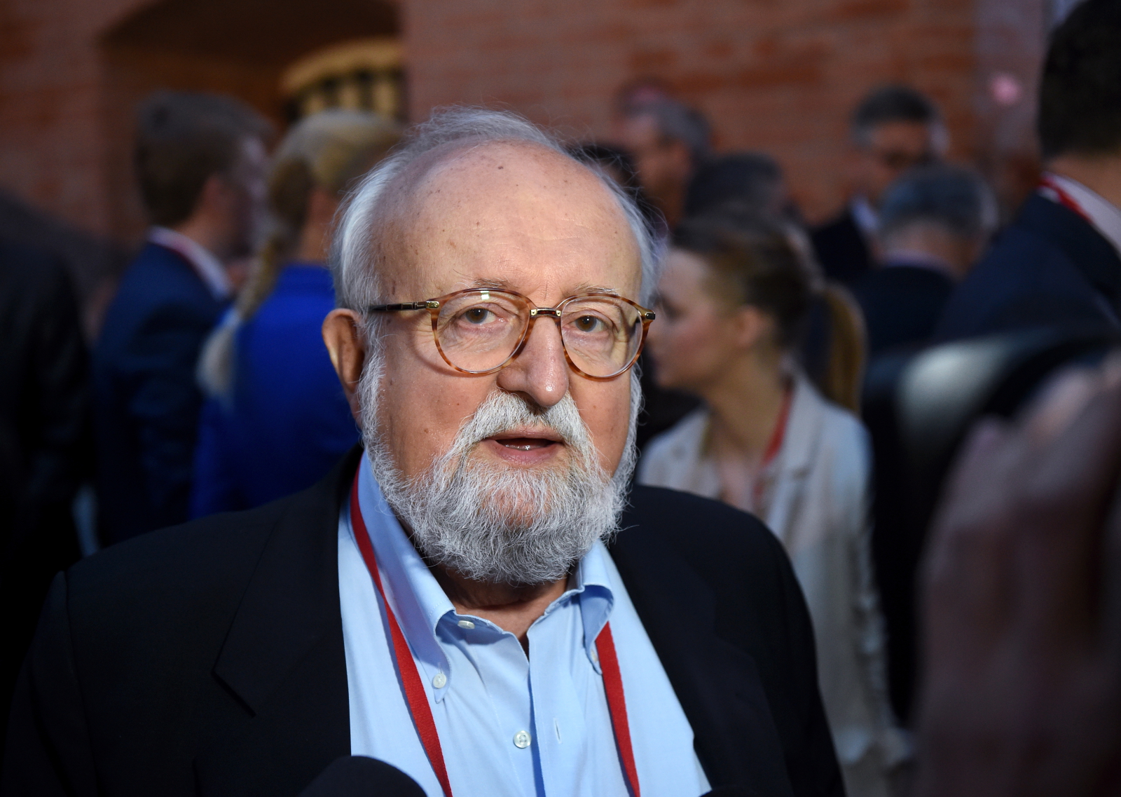 Krzysztof Penderecki na wieczorze wyborczym Bronisława Komorowskiego