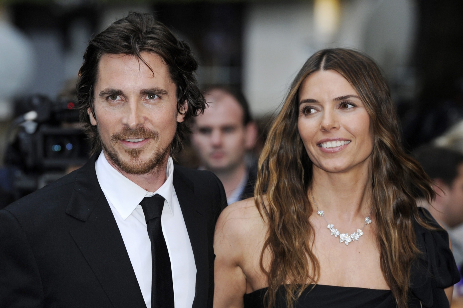 Christian Bale z żoną Sibi Blazic na premierze filmu