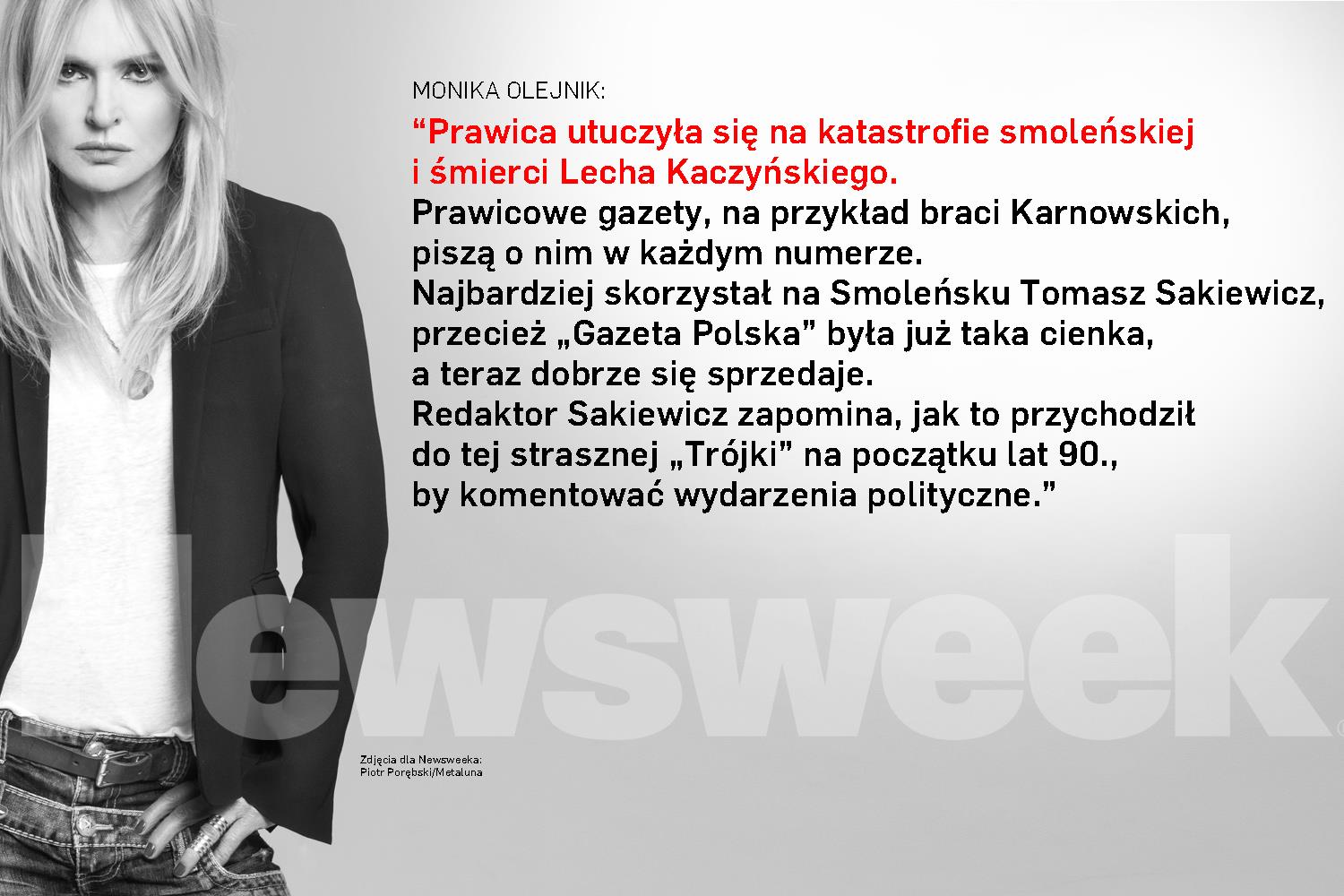 Monika Olejnik Newsweek Polska Resortowe dzieci