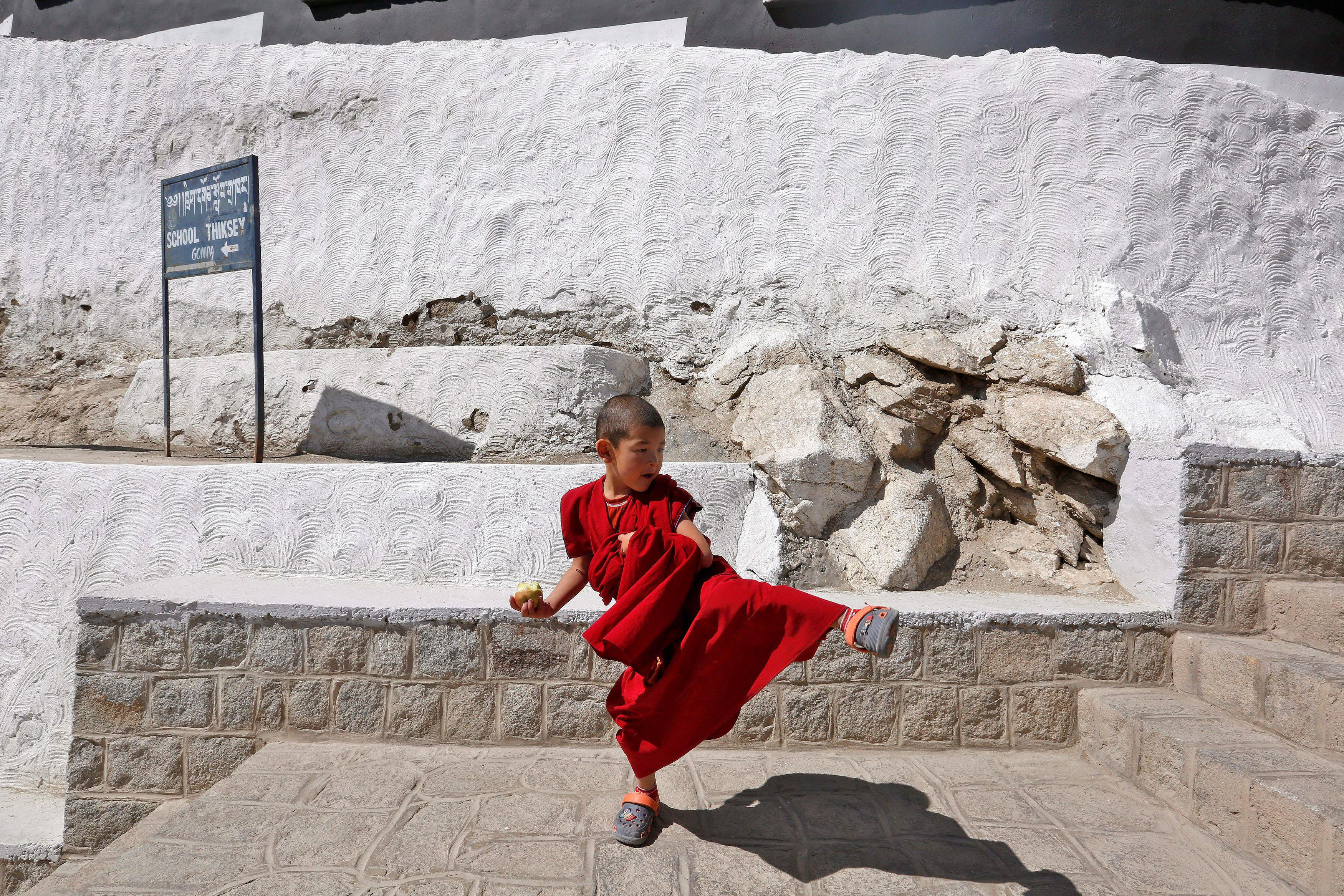 The Wider Image: Child monks in the Indian Himalayas