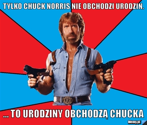 Ulubieniec internautów, Chuck Norris skończył 75 lat.