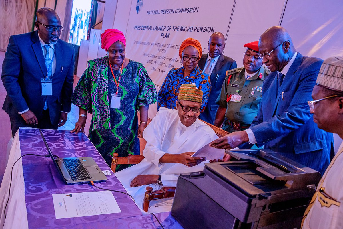 Buhari inaugurates Micro Pension Plan