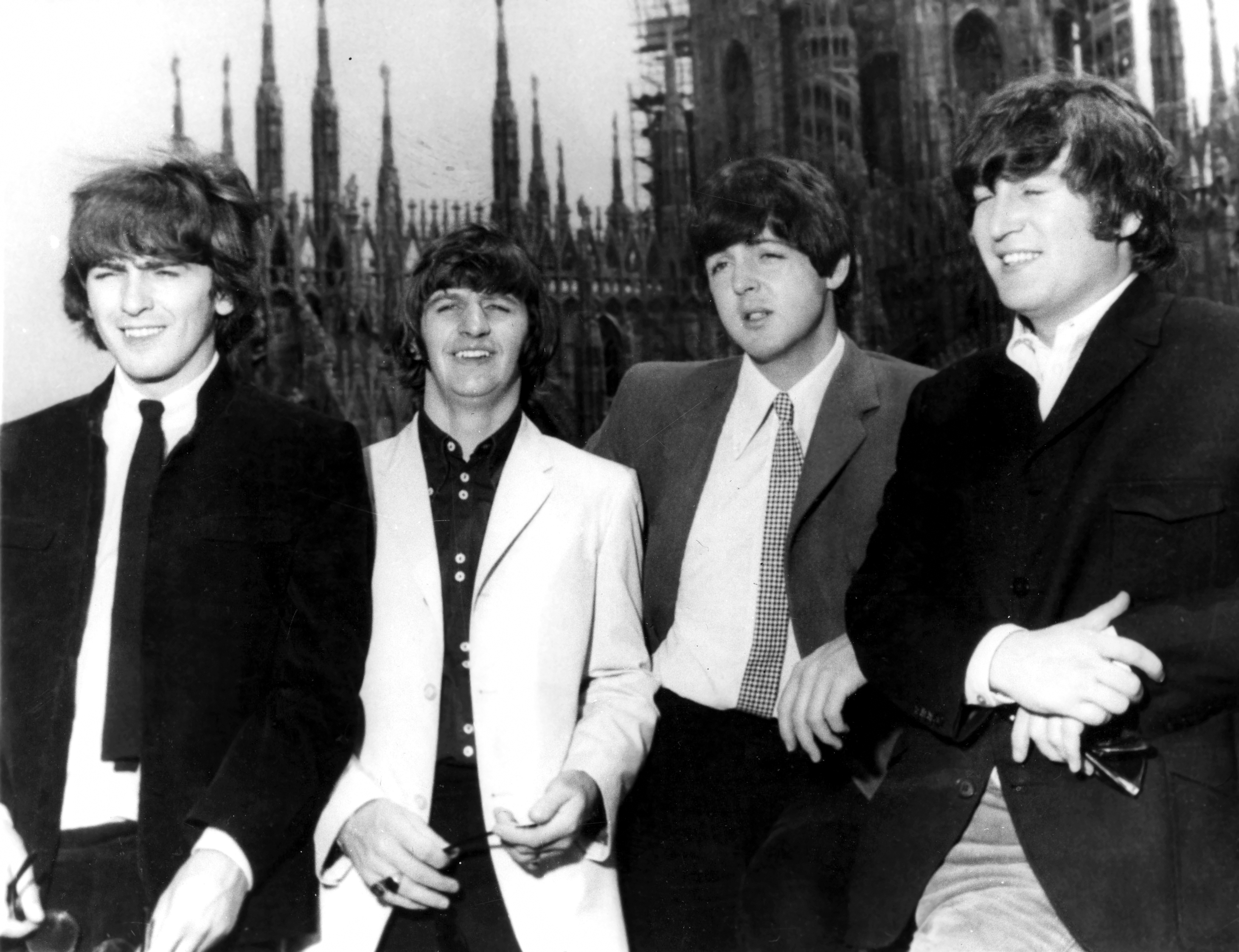 George Harrison, Ringo Starr, Paul McCartney i John Lennon – Londyn lata 60-te