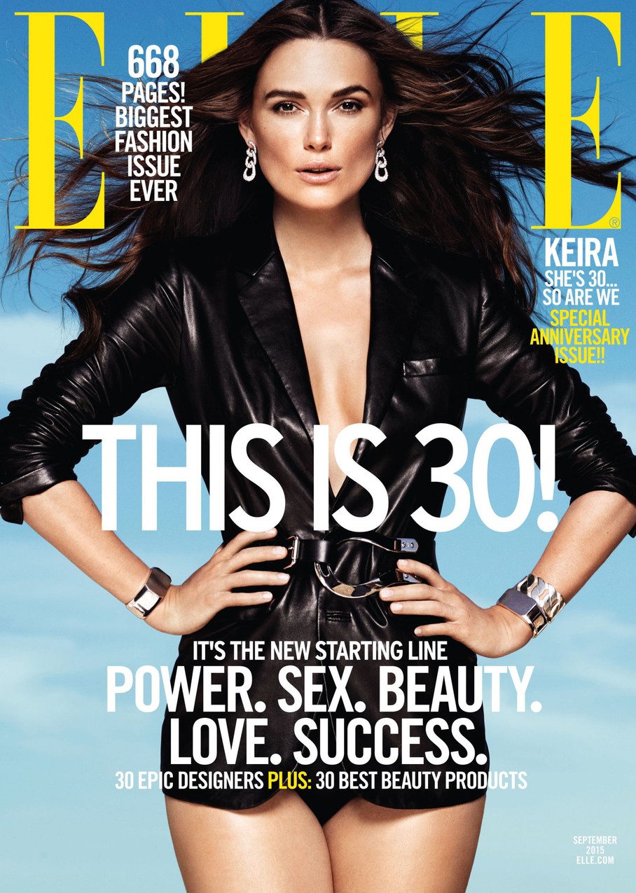 Keira Knightley na okładkach ELLE