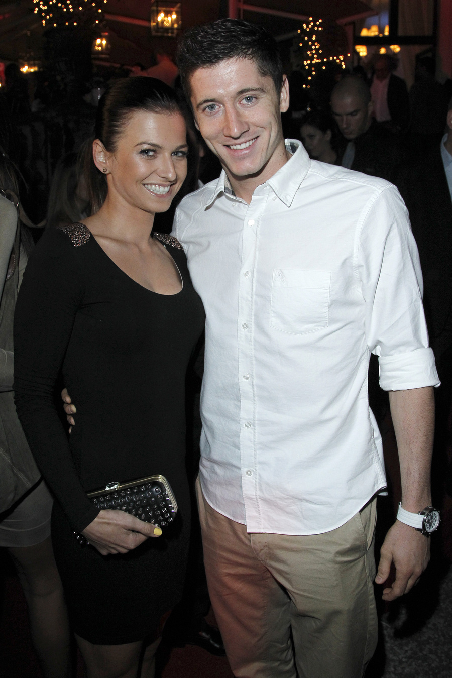Robert Lewandowski i Anna Stachurska