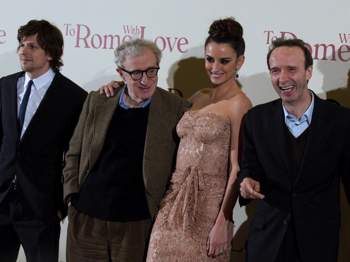 Jesse Eisenberg, Woody Allen, Penelope Cruz i Roberto Benigni