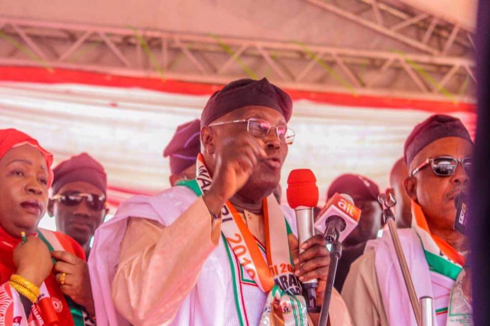 PDP Presidential candidate Atiku Abubakar at a campaign rally in Jalingo, Taraba state