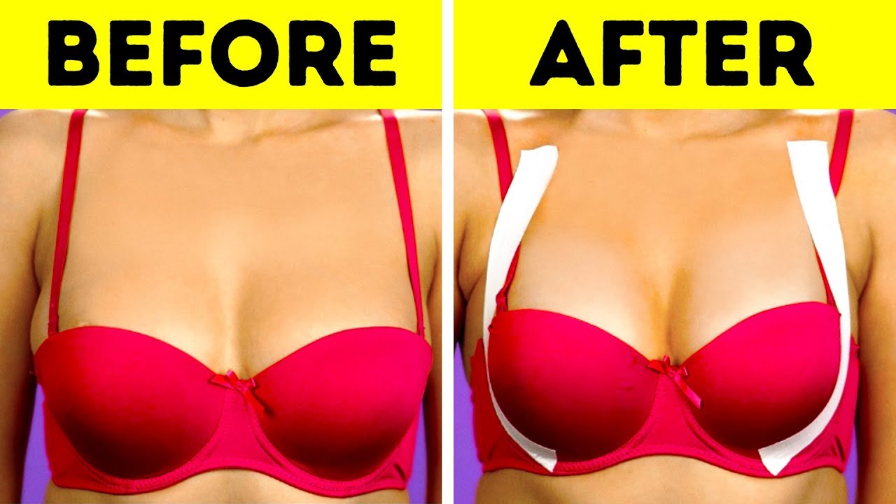 Bra hacks saves the day when you feel some discomfort [YouTube]