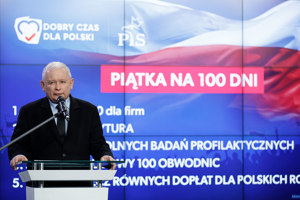 Piątka na 100 dni, Jarosław Kaczyński