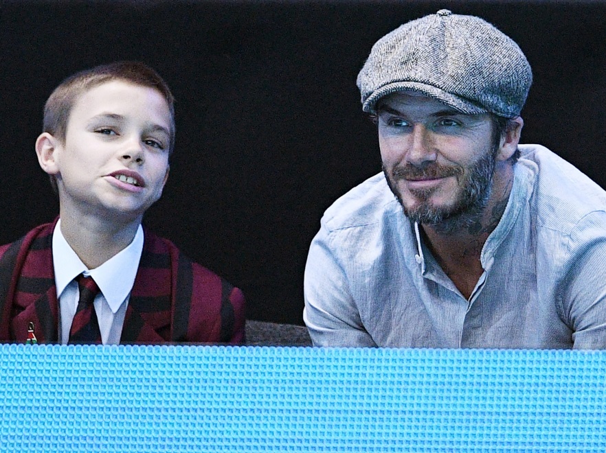 David Beckham z synem Romeo
