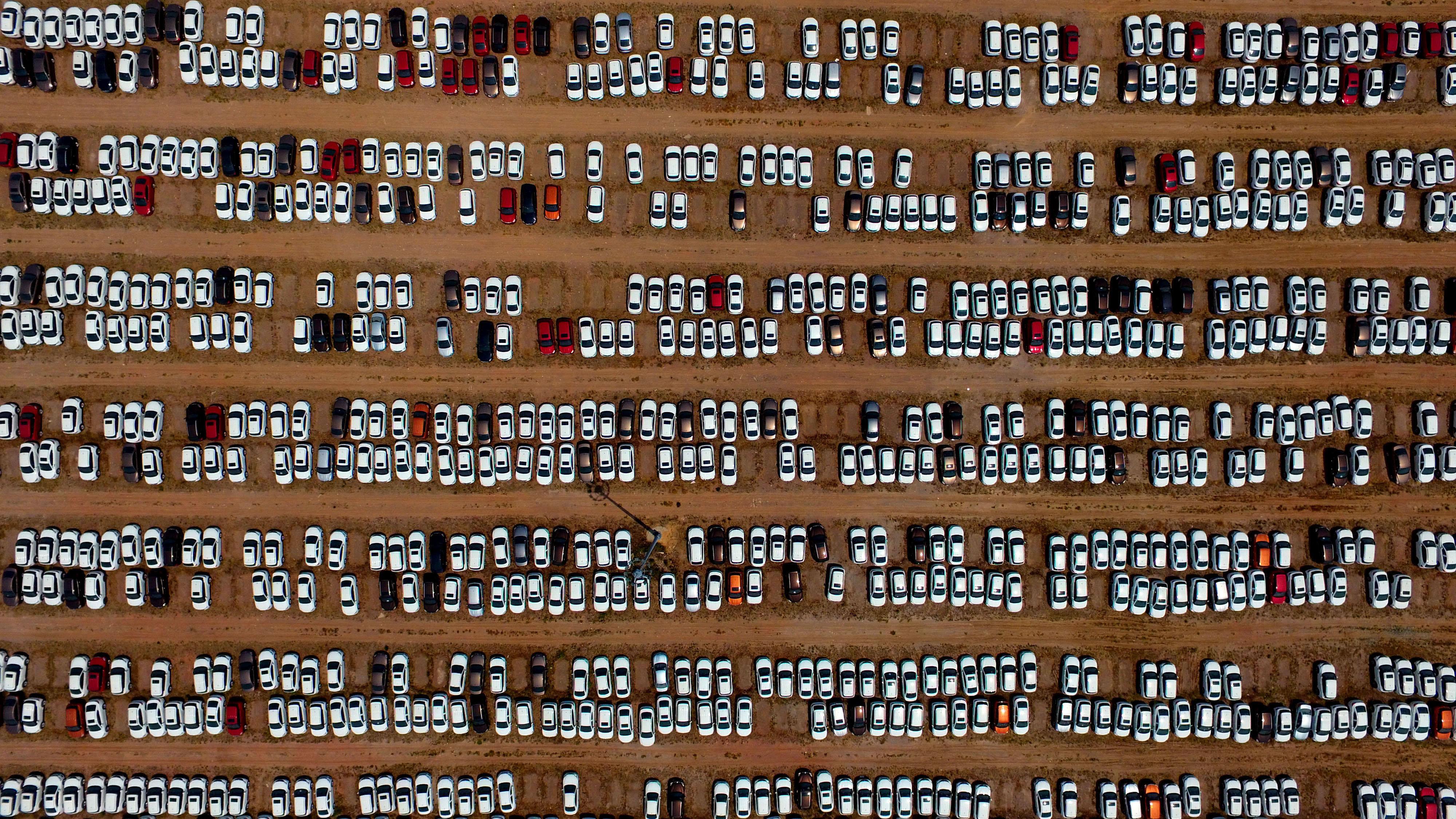Thousands of New Cars in China