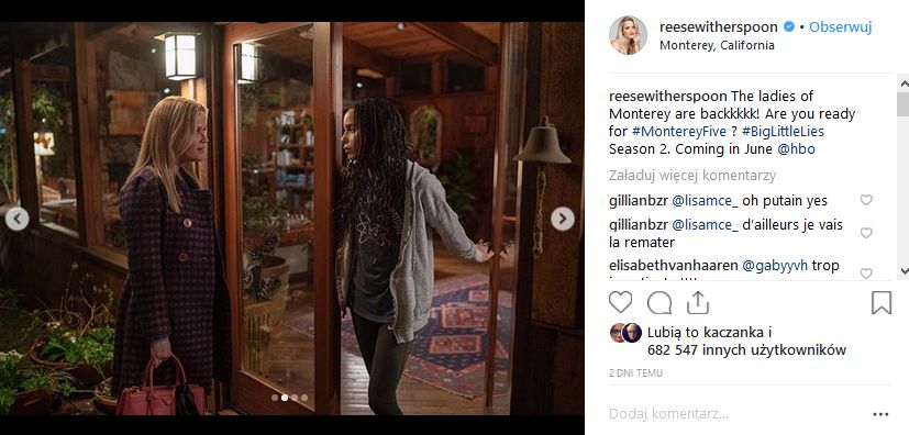 Nowe zdjęcia z planu opublikowała na swoim Instagramie Reese Witherspoon
