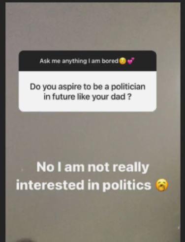 Screenshot of Farida Mahama's Instastory posts