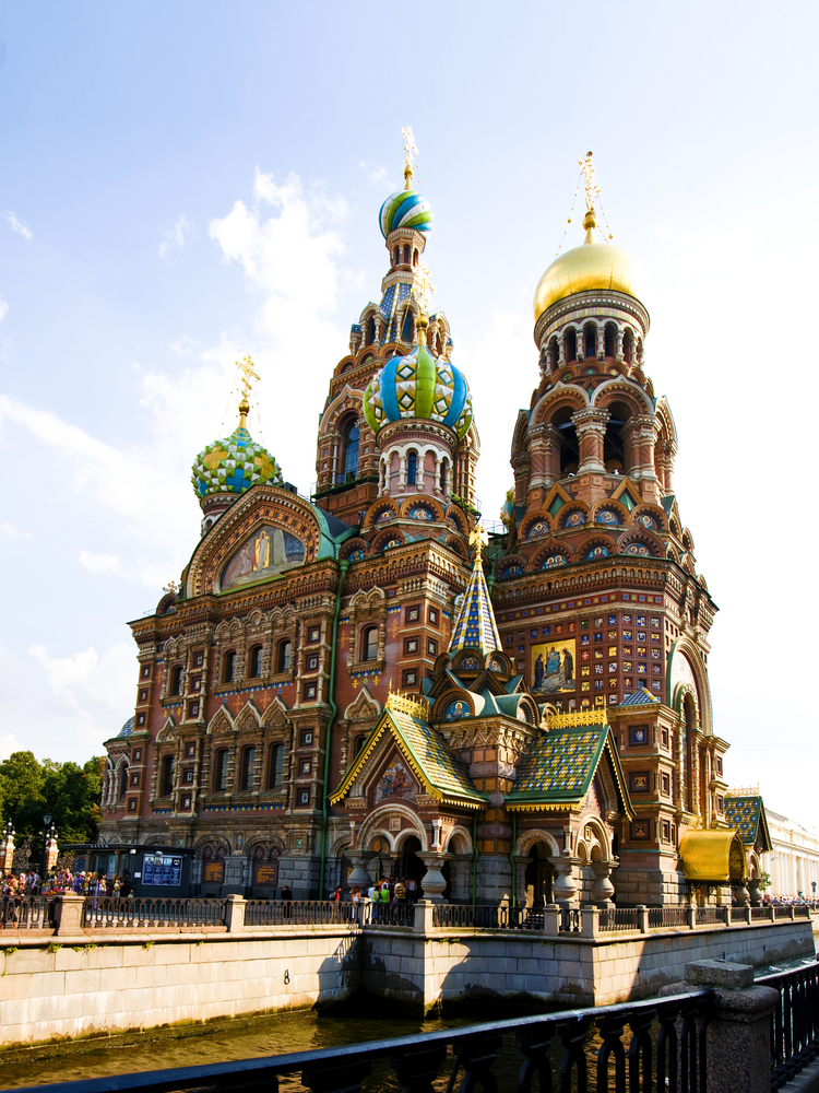 7. Sankt Petersburg, Kościół Zbawiciela na Krwi rozlane, Rosja