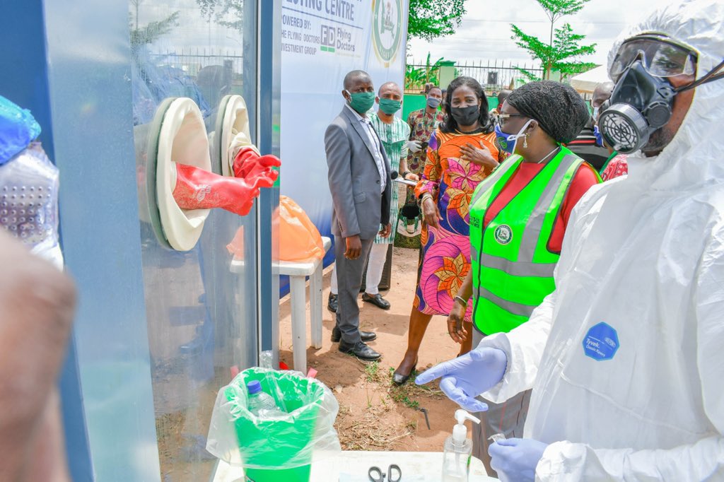 Ogun state commences Walking and Drive-through tests for Coronavirus. [Twitter/@dabiodunMFR]