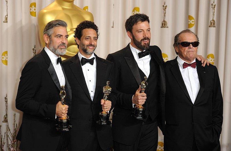 George Clooney Grant Heslov Ben Affleck Osacary 2013 Oscar 7
