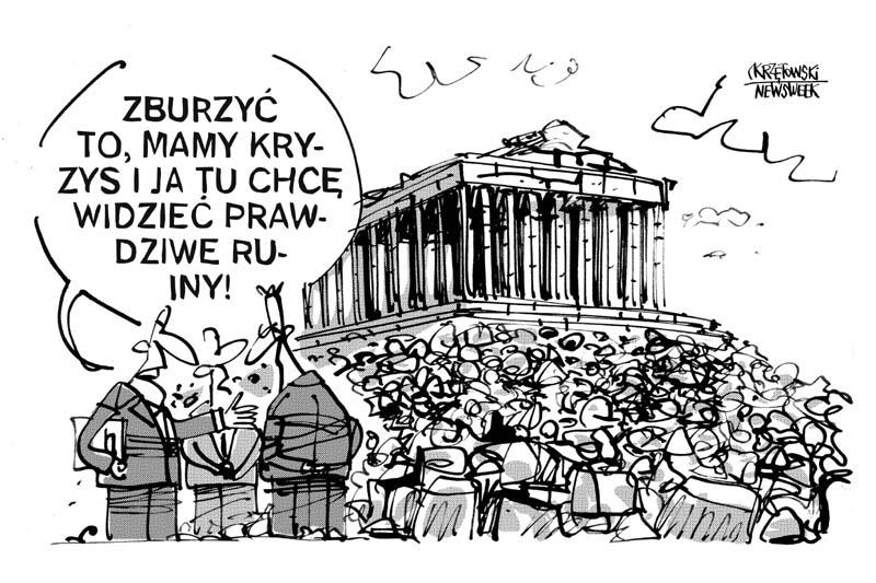 Zburzyc Akropol grecja kryzys krzętowski