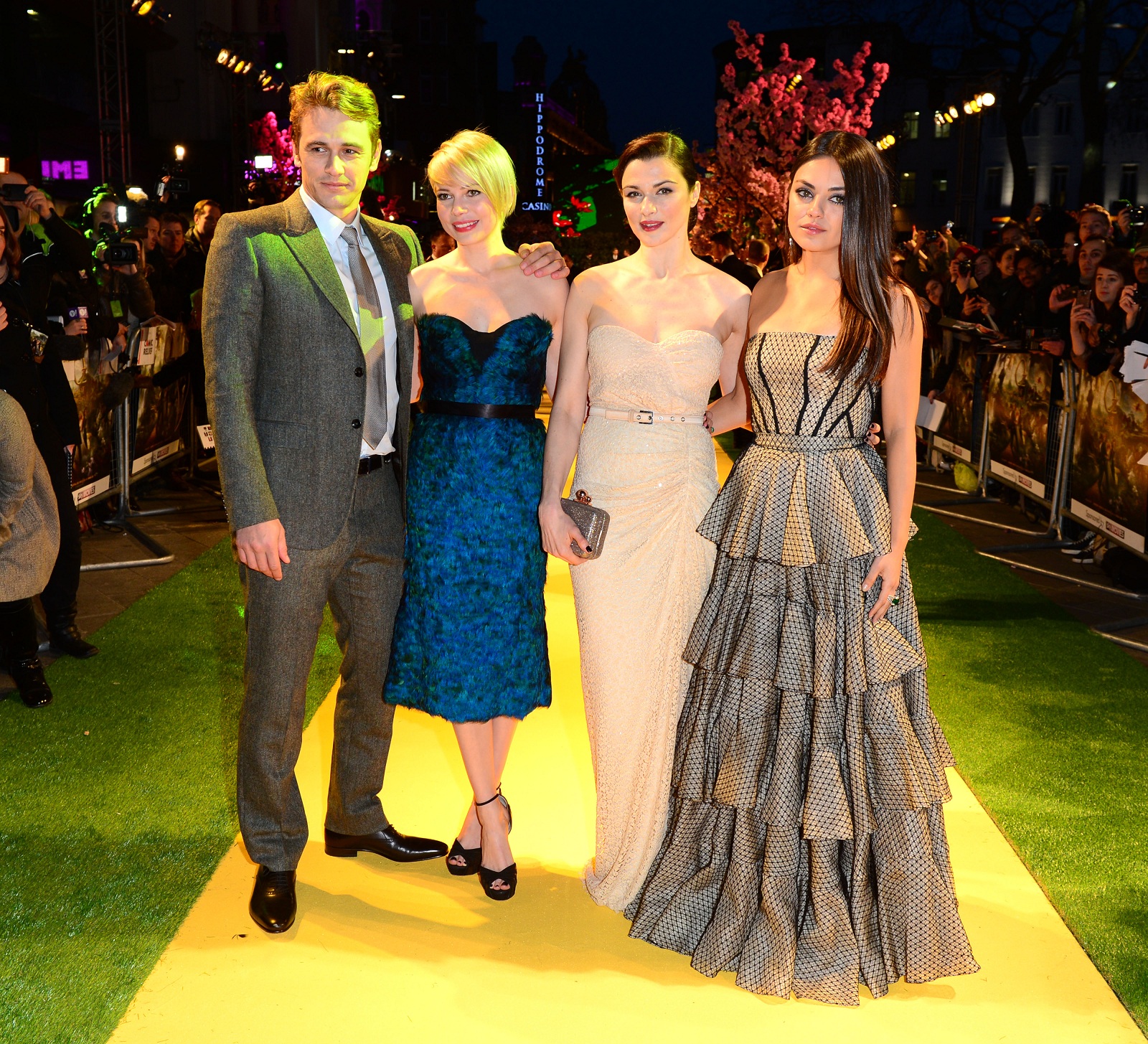 James Franco, Michelle Williams, Rachel Weisz i Mila Kunis na premierze filmu