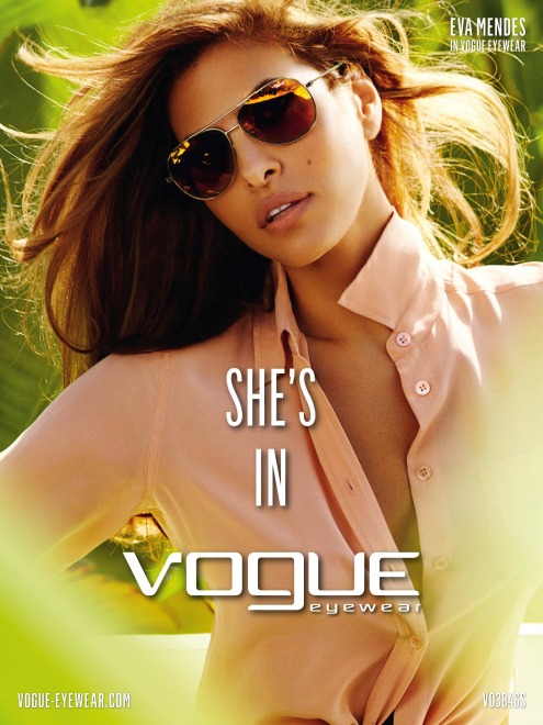 Eva Mendes w kampanii Vogue Eyewear wiosna/lato 2013