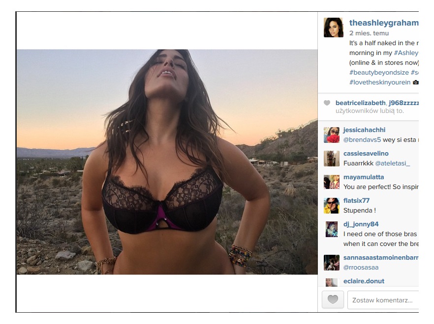 Na Instagramie modelka chętnie pokazuje też prywatne zdjęcia, na których w pełnej krasie widać jej obłędne kształty.