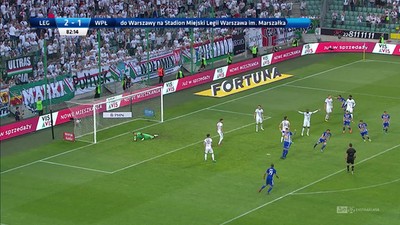 Legia - Wisła P. (2:2): Konsternacja na Łazienkowskiej! Bomba Bilińskiego wyrównuje stan gry