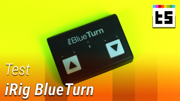 iRig BlueTurn: Bluetooth-Taster für digitale Notenordner | Heise