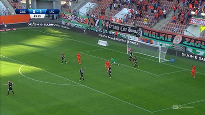 Zagłębie - Jagiellonia (0:1): Kapitalna interwencje Kelemena! Słowak zatrzymuje Maresa w pojedynku sam na sam!