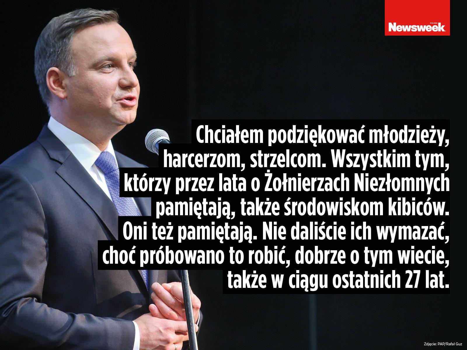 andrzej duda, cytaty, pogrzeb inki