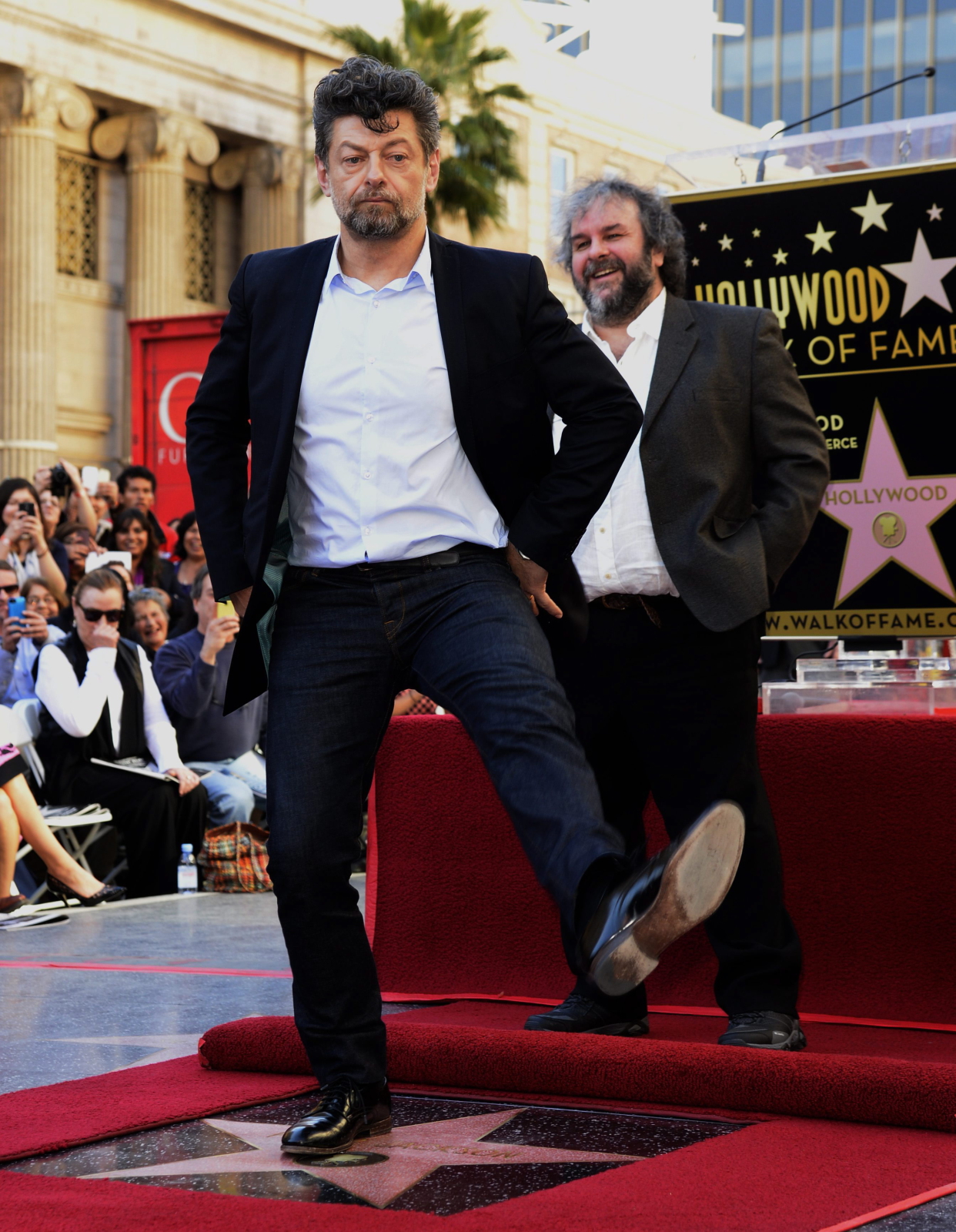 Andy Serkis tańczy na gwieździe Petera Jacksona