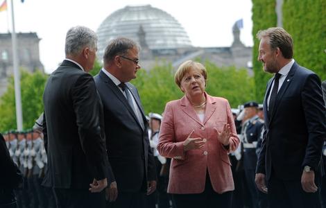 Angela Merkel i članovi predsedništva BiH