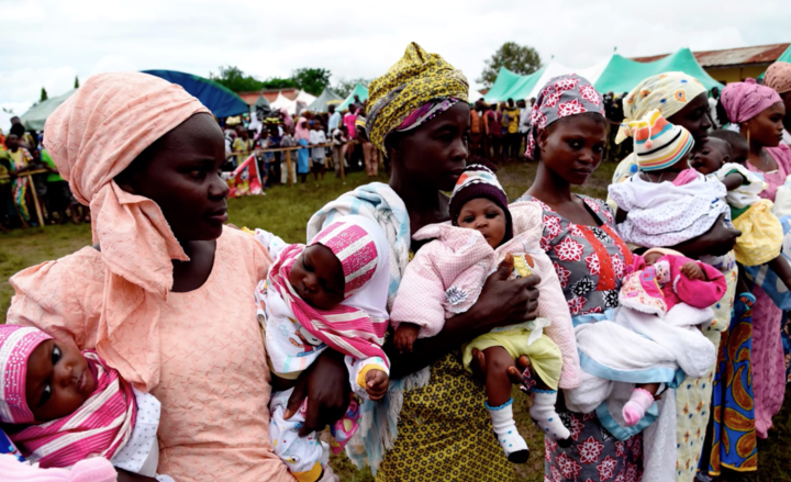 Picture from the 2019 World Twins Festival in Igbo Ora, Oyo state