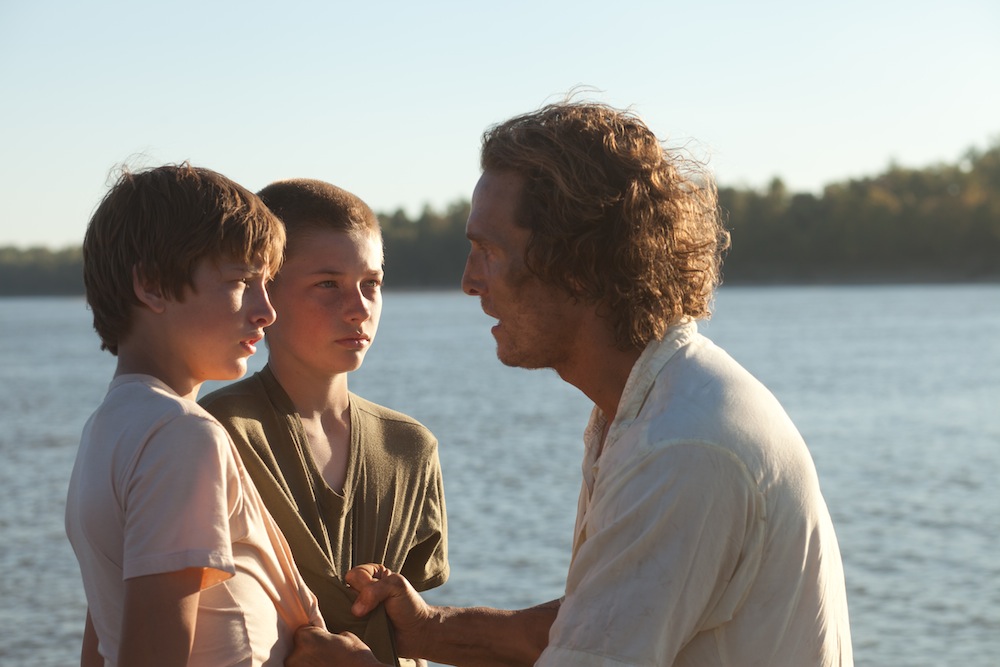 Matthew McConaughey, Jacob Lofland i Tye Sheridan w