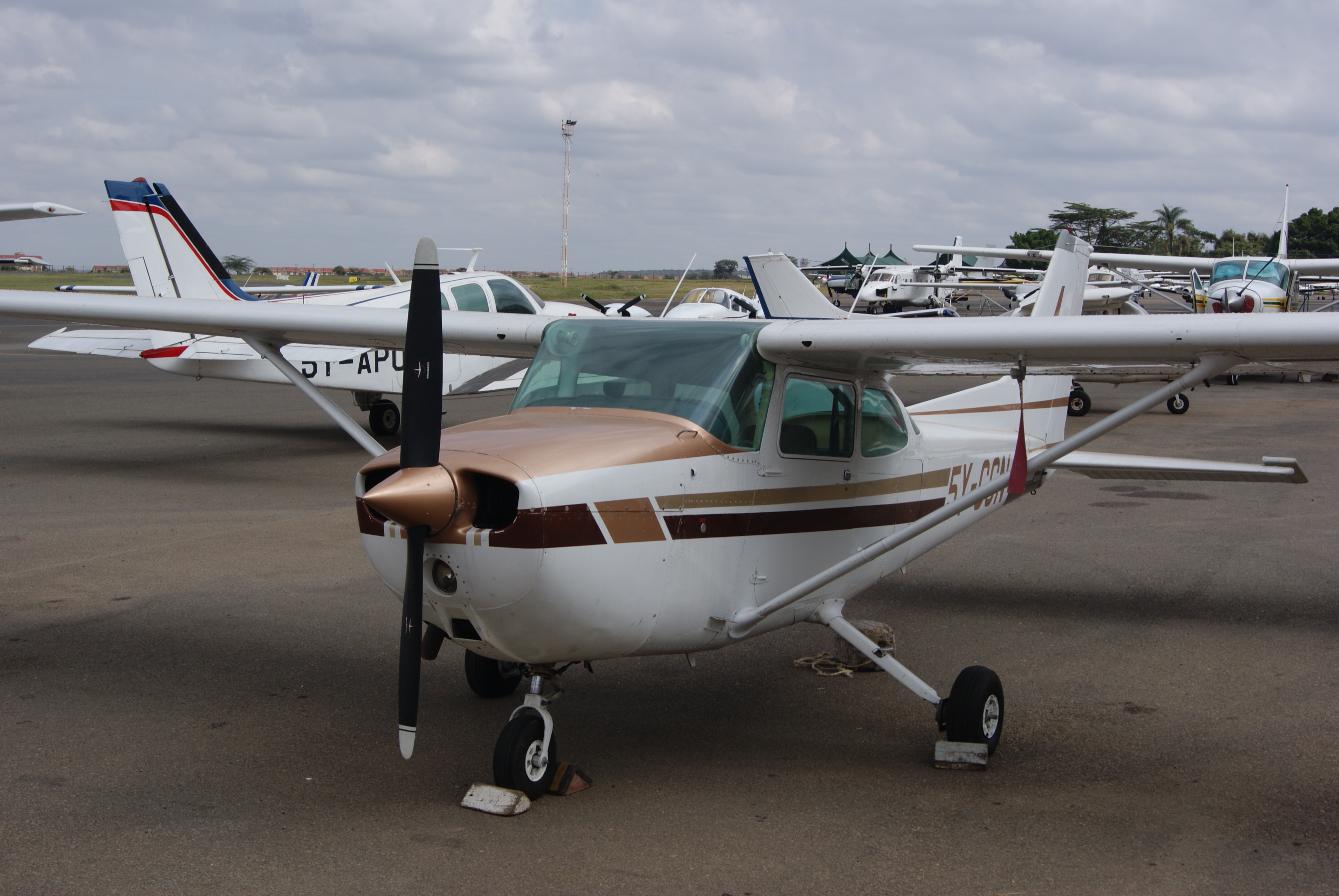 A small aircraft at Wilson airport. (Kenya Airports Authority)
