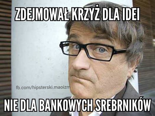 Janusz Palikot walczył z krzyżem dla idei.