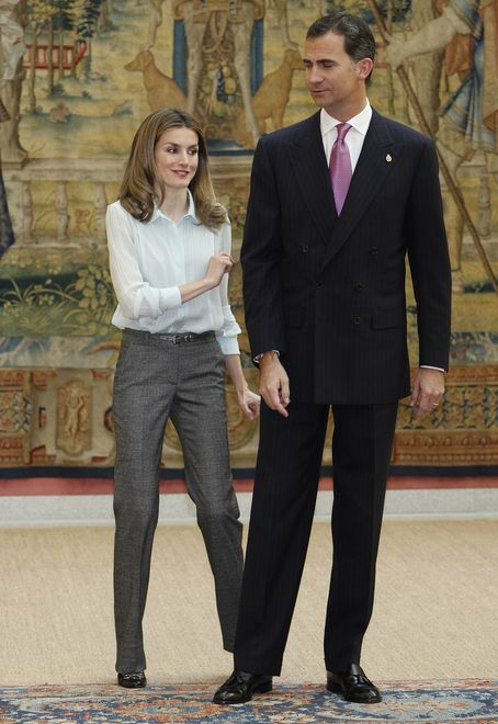 Księżna Letizia i książę Filip