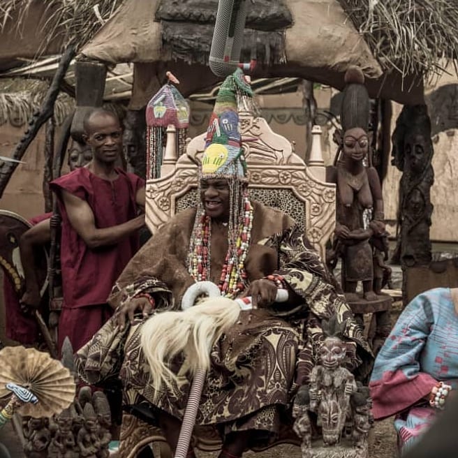 BTS from 'Ogundabede' film produced by Femi Adebayo Salami [Instagram/femiadebayosalami]