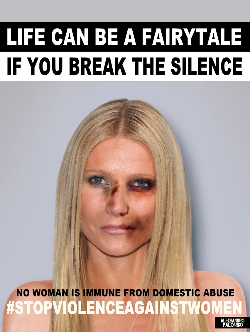 Gwyneth Paltrow w kampanii #stopvilenceagainstwomen