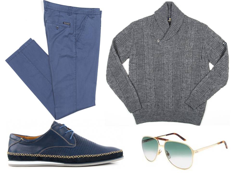 Sweter i spodnie – NAVIGARE/ navigare.eu, buty- Badura/Badura.pl, zegarek i szal- TK Maxx/tkmaxx.com