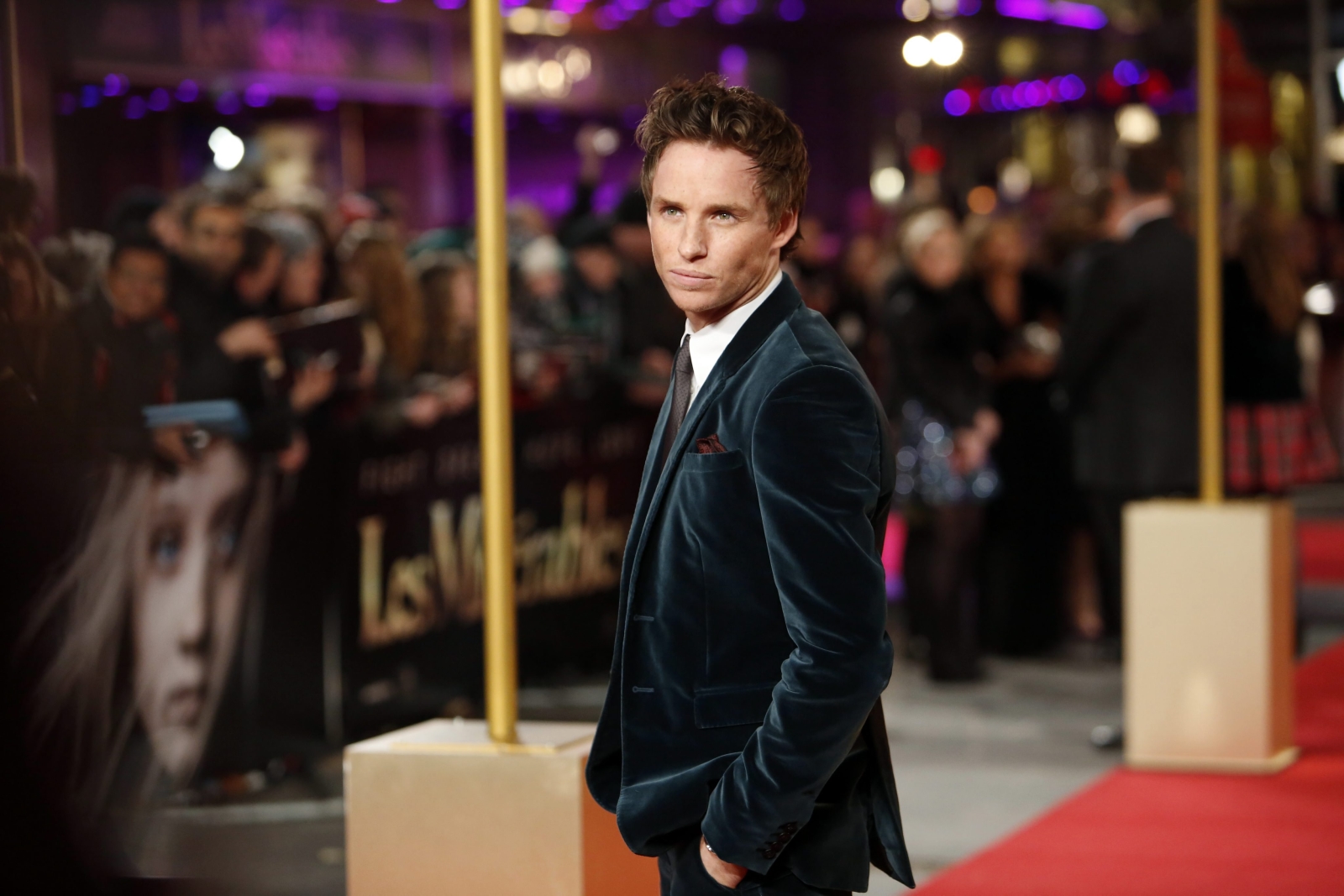 Eddie Redmayne na premierze