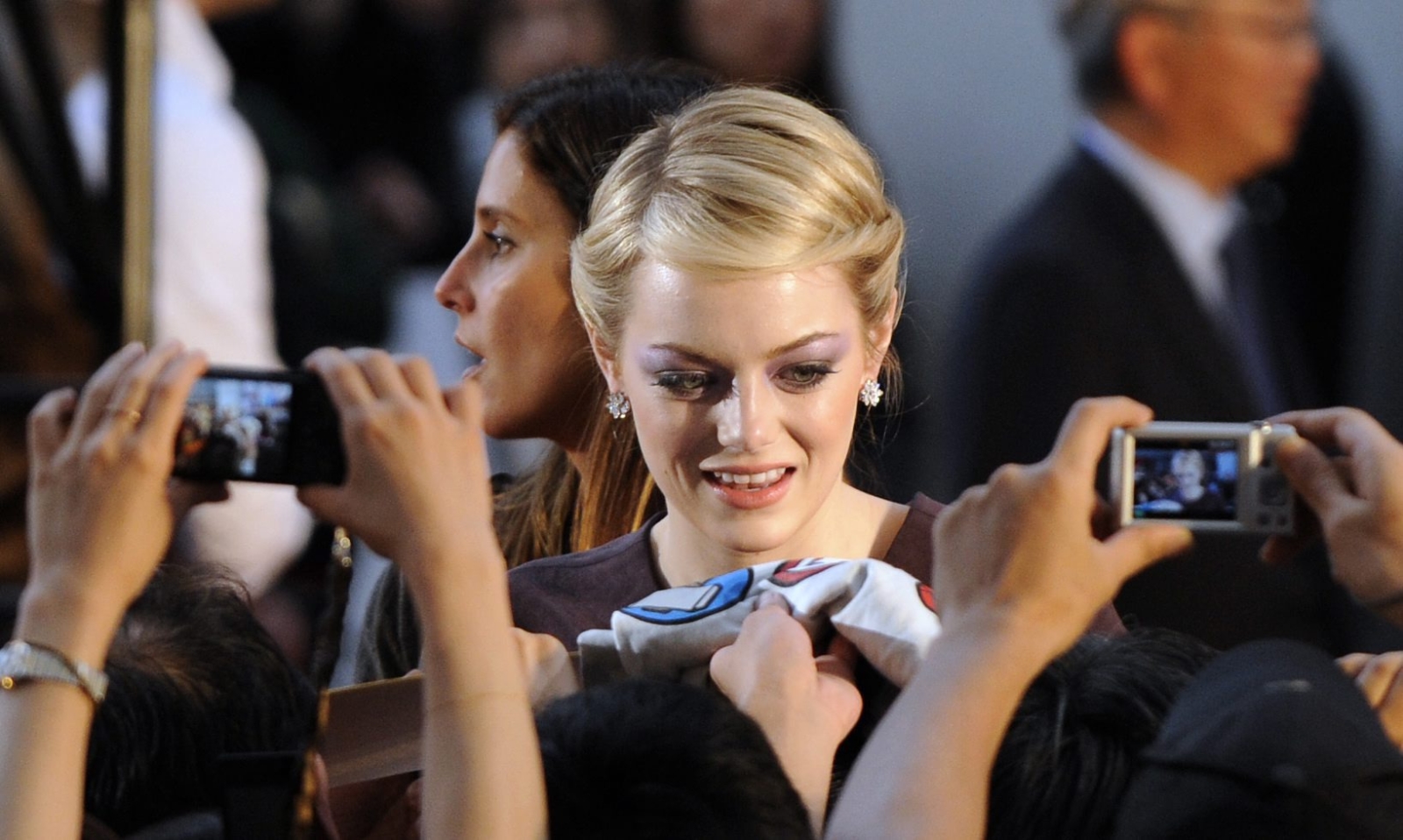 Emma Stone na premierze