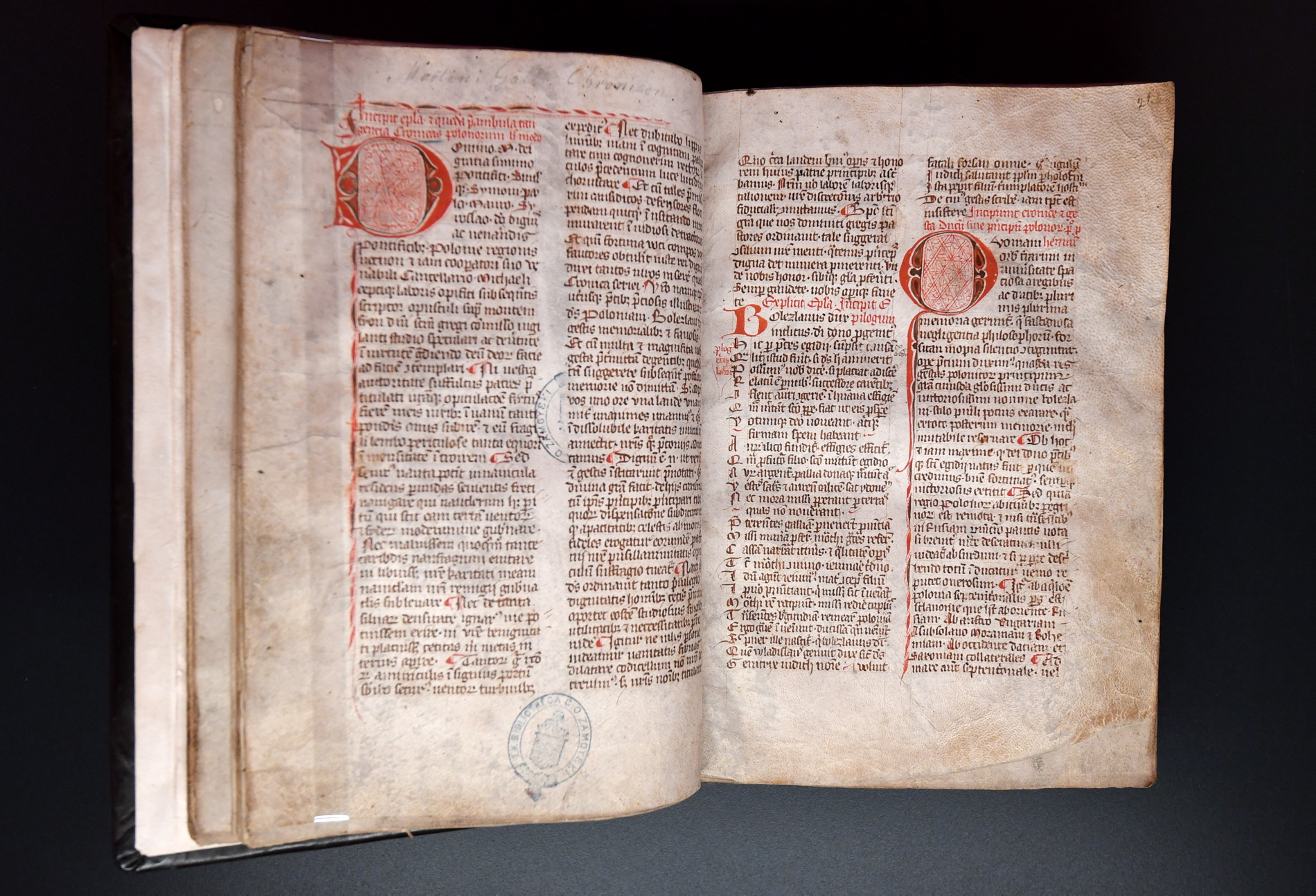 Najstarszy zachowany rękopis „Kroniki polskiej” Galla Anonima