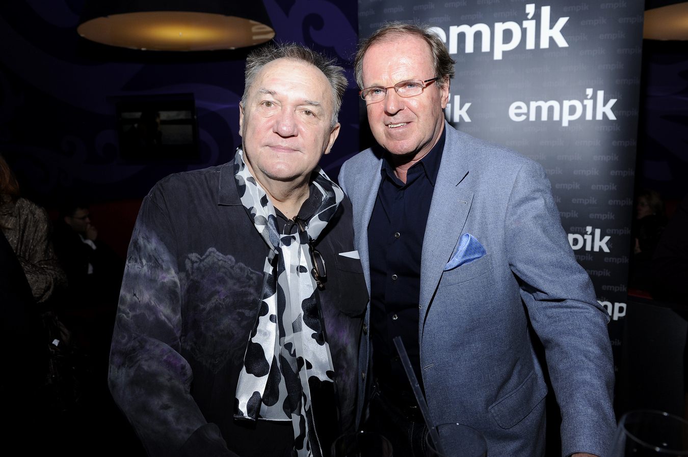 Michał Urbaniak i Wojciech Fibak na premierze filmu